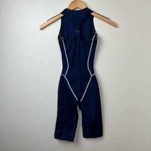 Nike kneeskin racing racer swimming swimsuit techsuit full body Navy